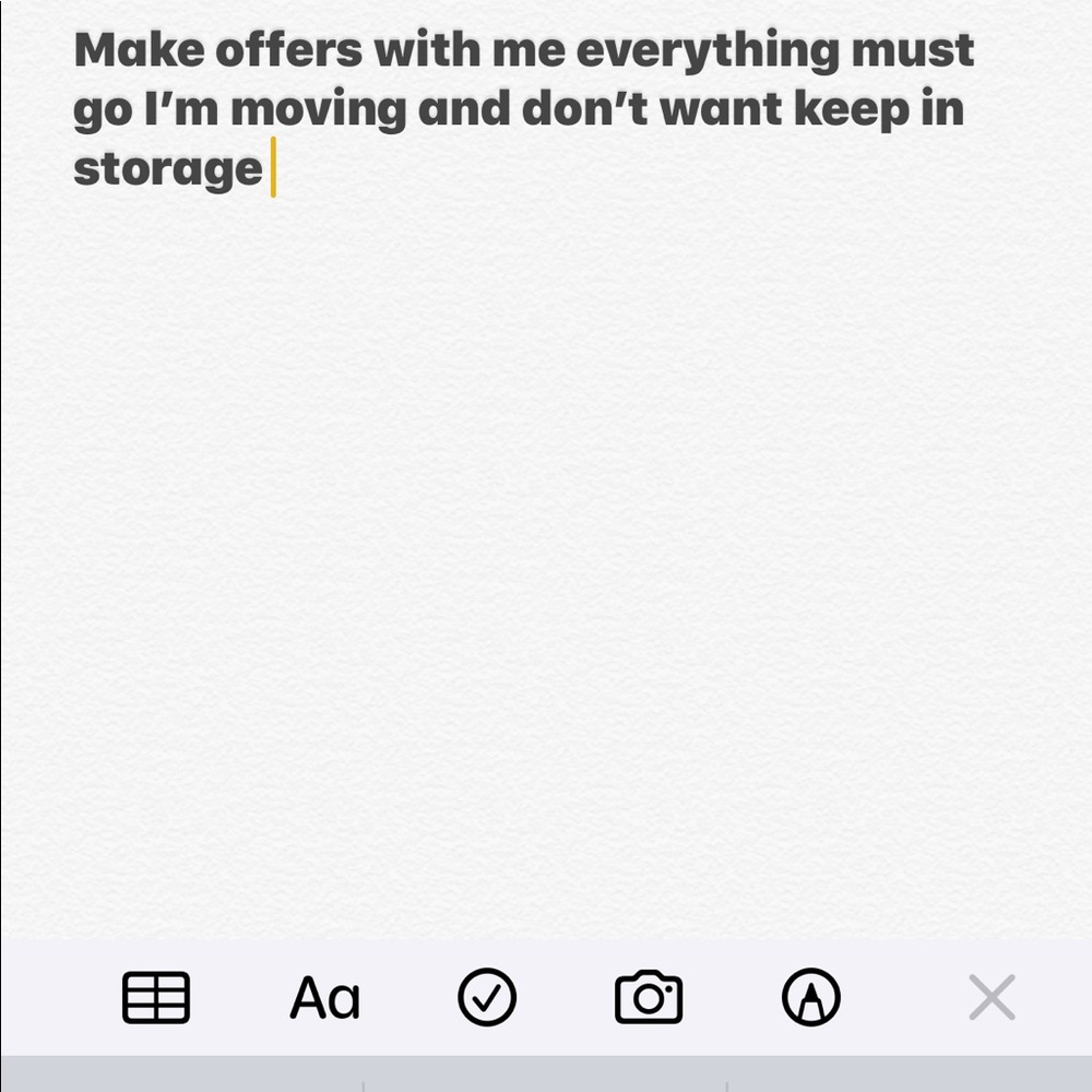 Anything or everything must go